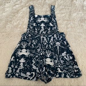 BLACKMILK SIREN'S CALL SHORT OVERALLS